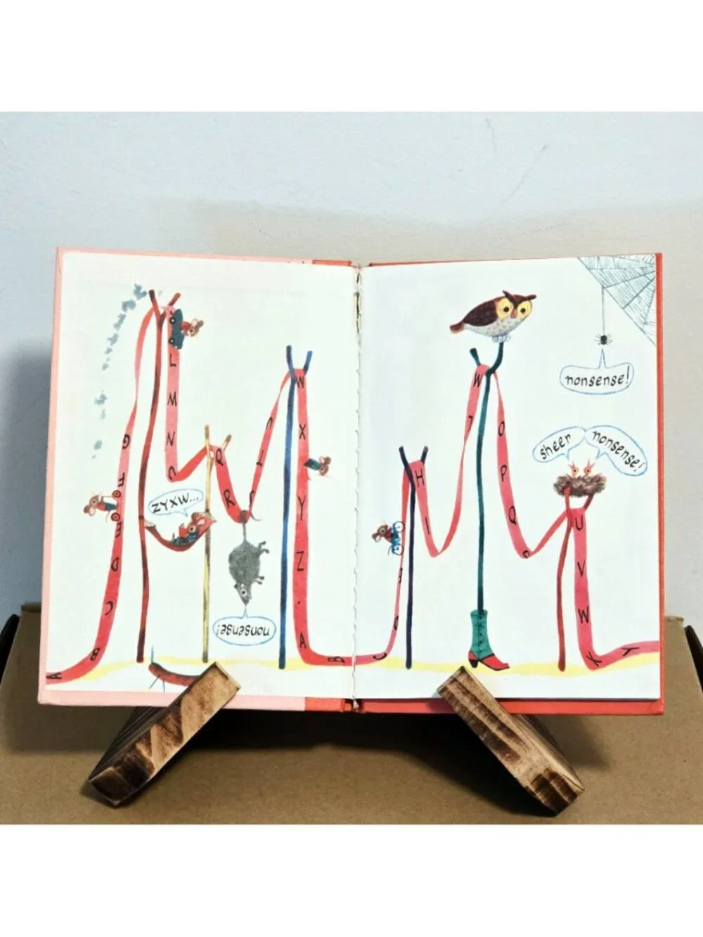 1962 Edward Lear's A Nonsense Alphabet Richard Scarry 1st Edition VTG Hardcover